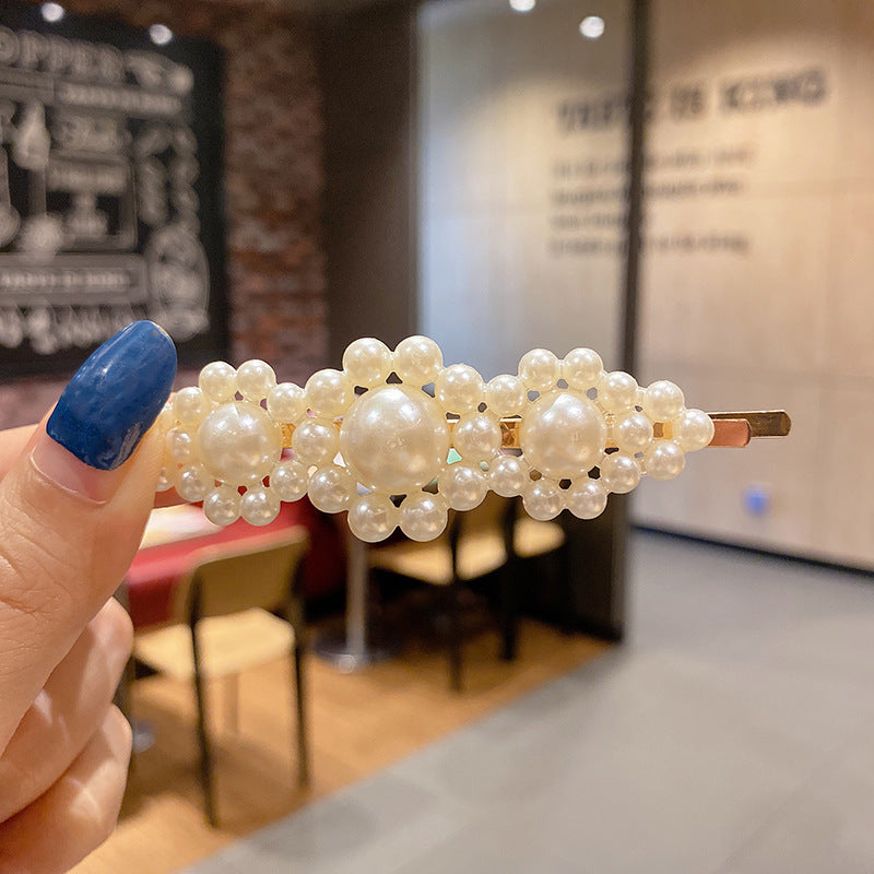 Wholesale Cute Pearl Rhinestone Retro Alloy Hairpins